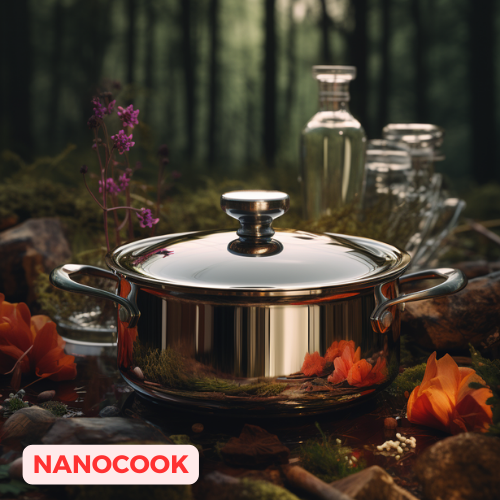 Nồi lẩu 3 đáy Nanocook HB-24LN1 (size 24cm)  Tương thích với bếp từ